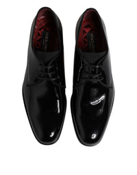 Dolce & Gabbana Dolce & Gabbana Black Leather Lace Up Men Derby Formal Men's Shoes
