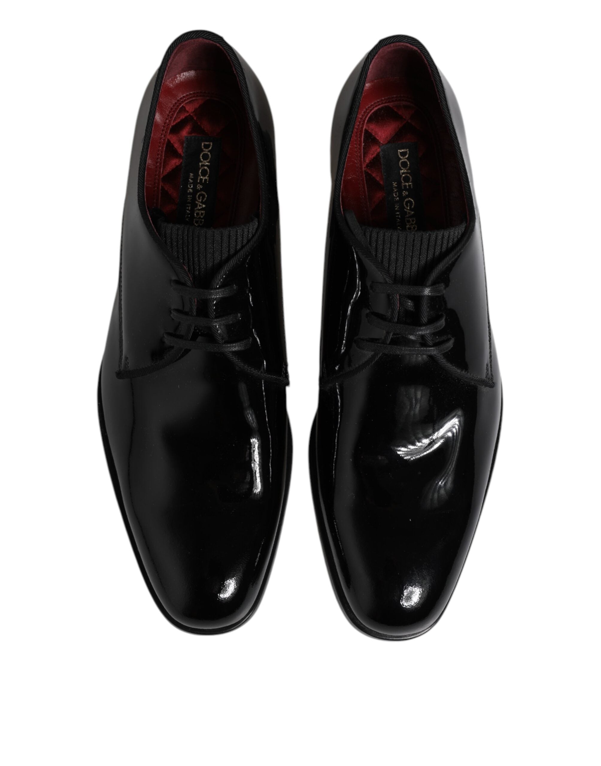 Dolce & Gabbana Dolce & Gabbana Black Leather Lace Up Men Derby Formal Men's Shoes