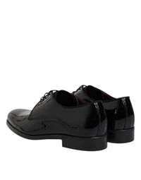 Dolce & Gabbana Dolce & Gabbana Black Leather Lace Up Men Derby Formal Men's Shoes