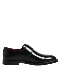 Dolce & Gabbana Dolce & Gabbana Black Leather Monk Strap Derby Formal Men's Shoes