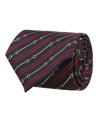 Gucci Mens Horsebit Silk Jacquard Tie