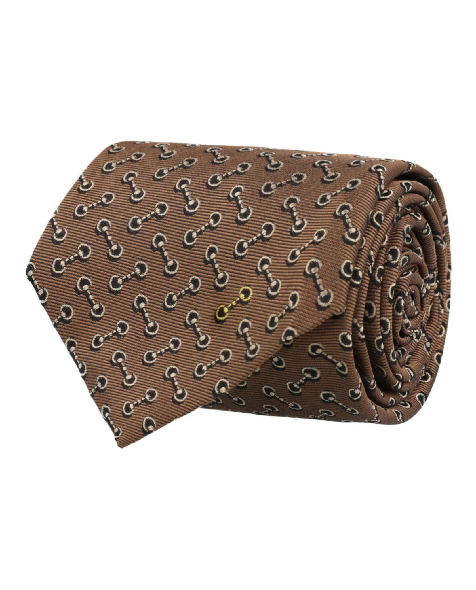 Gucci Mens Horsebit Silk Jacquard Tie