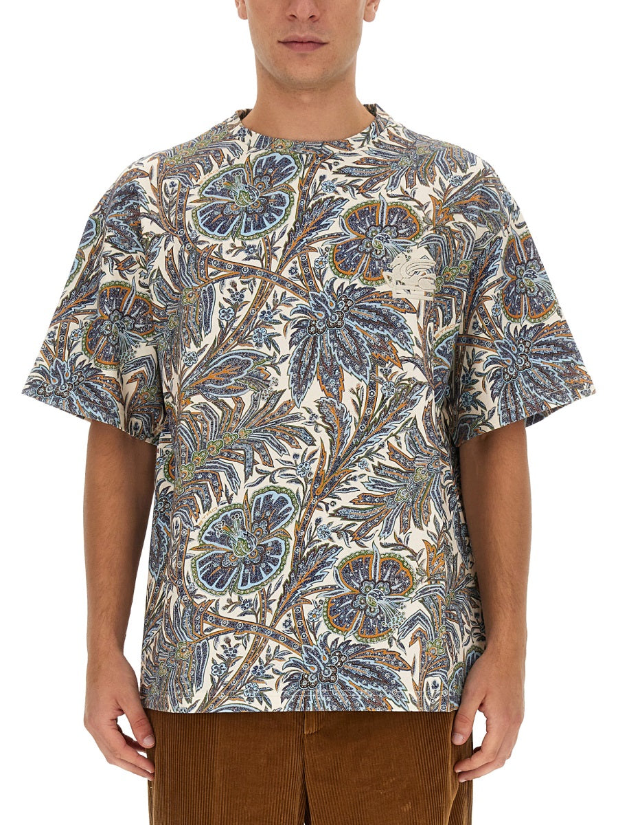 Etro Men Floral Print T-Shirt