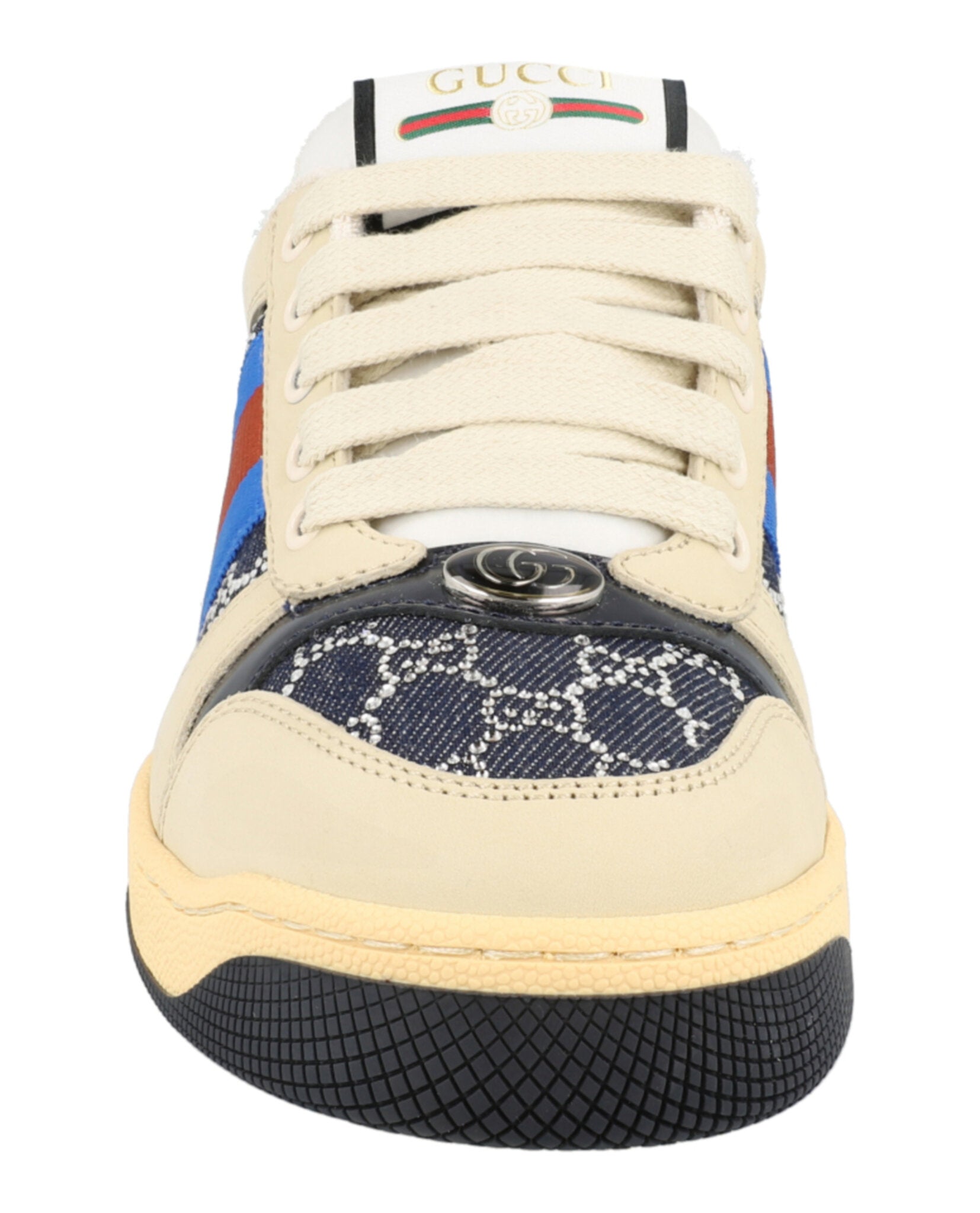Gucci Gucci Womens GG Crystal Screener Low-Top Sneakers