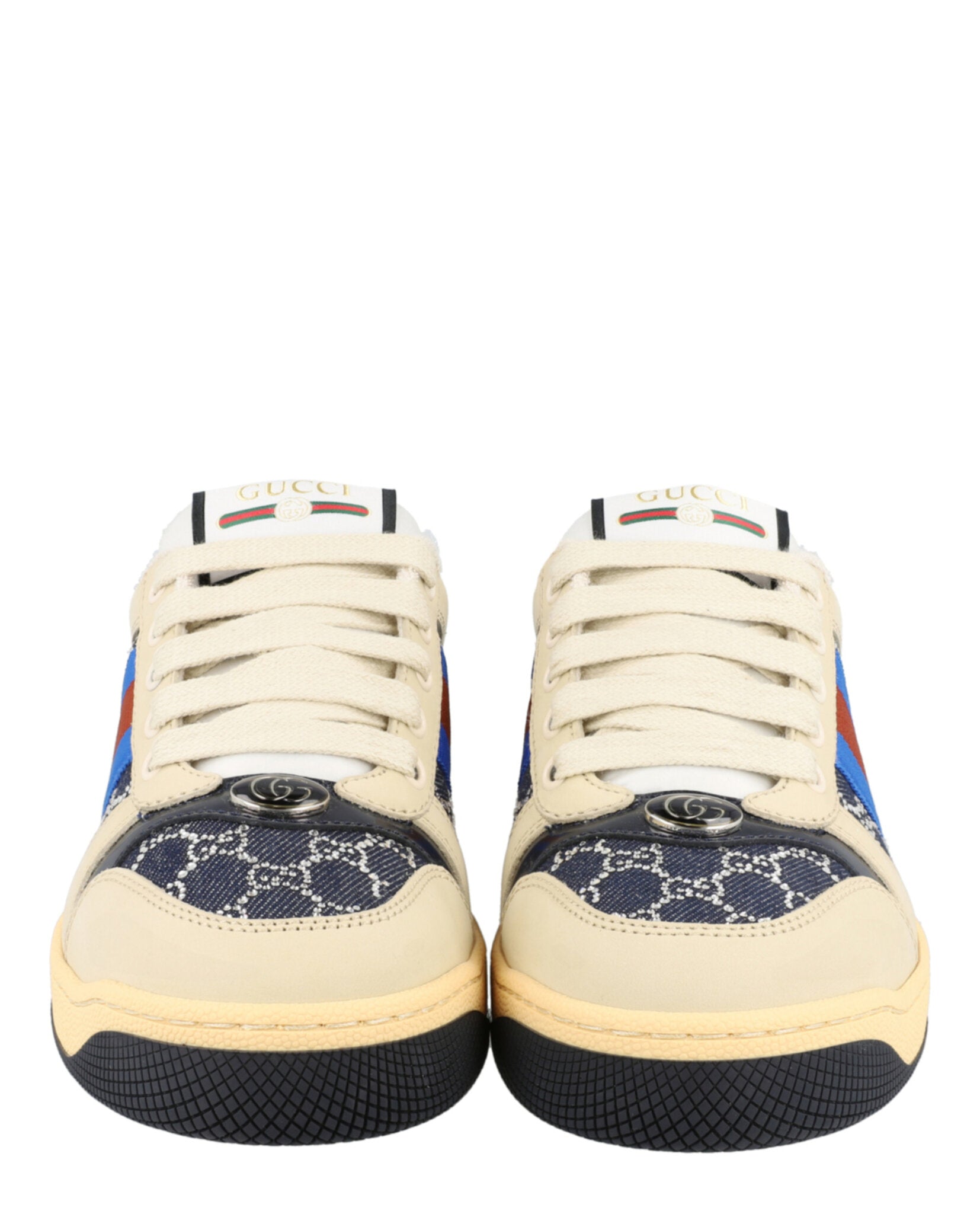 Gucci Gucci Womens GG Crystal Screener Low-Top Sneakers