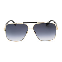 Marc Jacobs Sunglasses Aviator Full Rim, Black/Gold Frame and Dark Grey Gradient Lens MARC716/S08079O