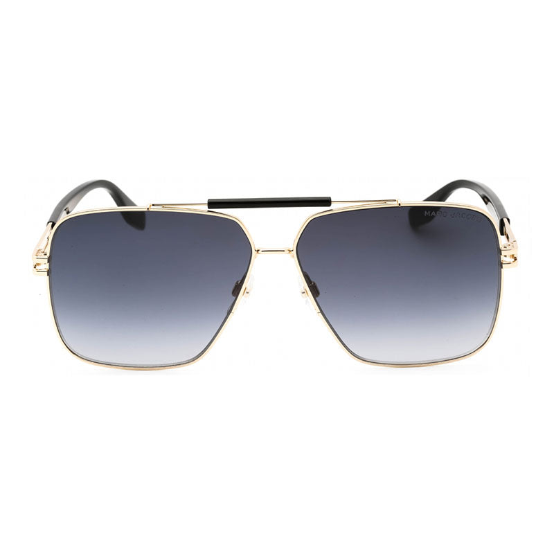 Marc Jacobs Sunglasses Aviator Full Rim, Black/Gold Frame and Dark Grey Gradient Lens MARC716/S08079O