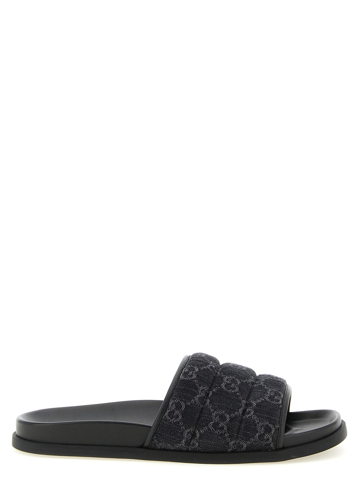 Gucci Men Gg Denim Slides