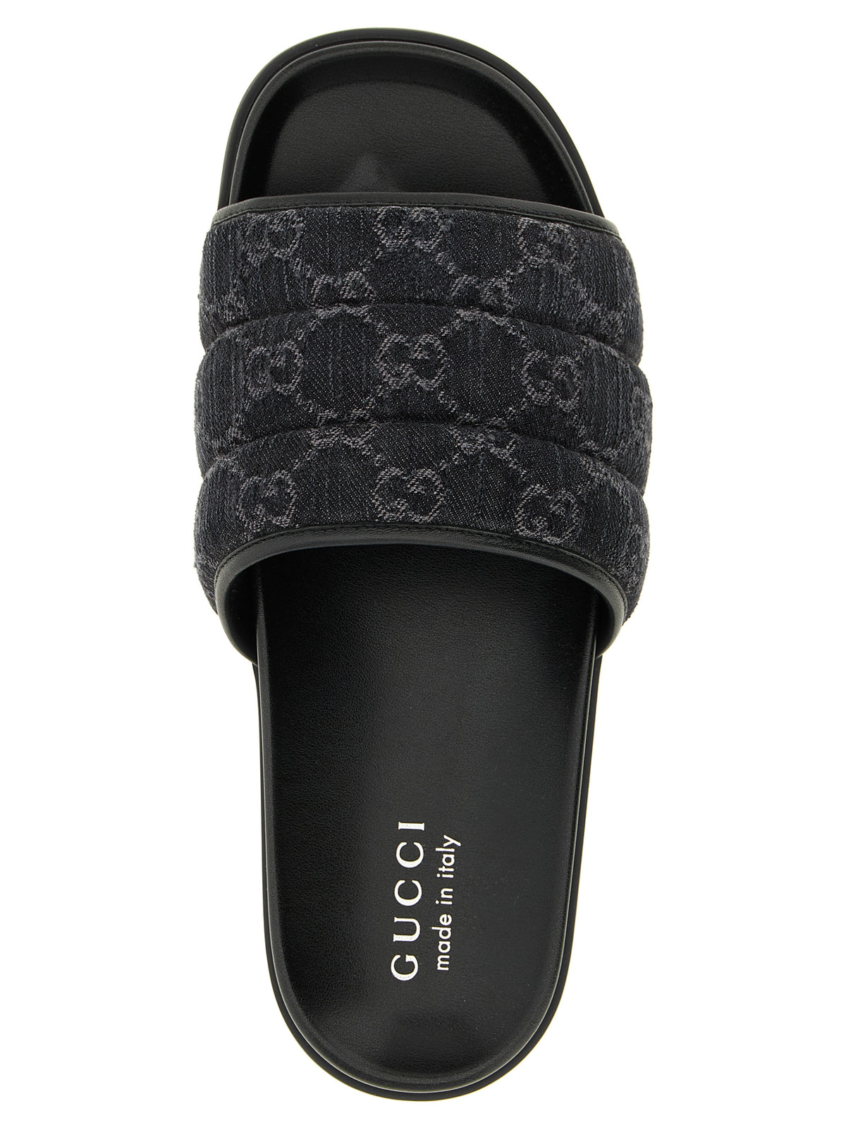 Gucci Men Gg Denim Slides