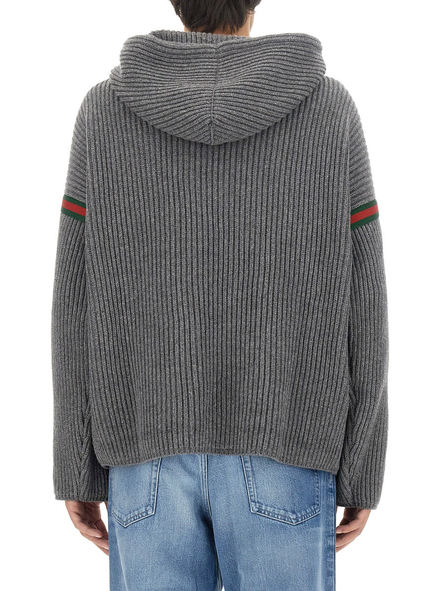 Gucci Men Cashmere And Wool Sweater