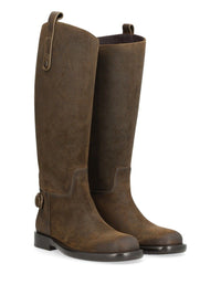 Burberry Women Cavalier Suede Boots