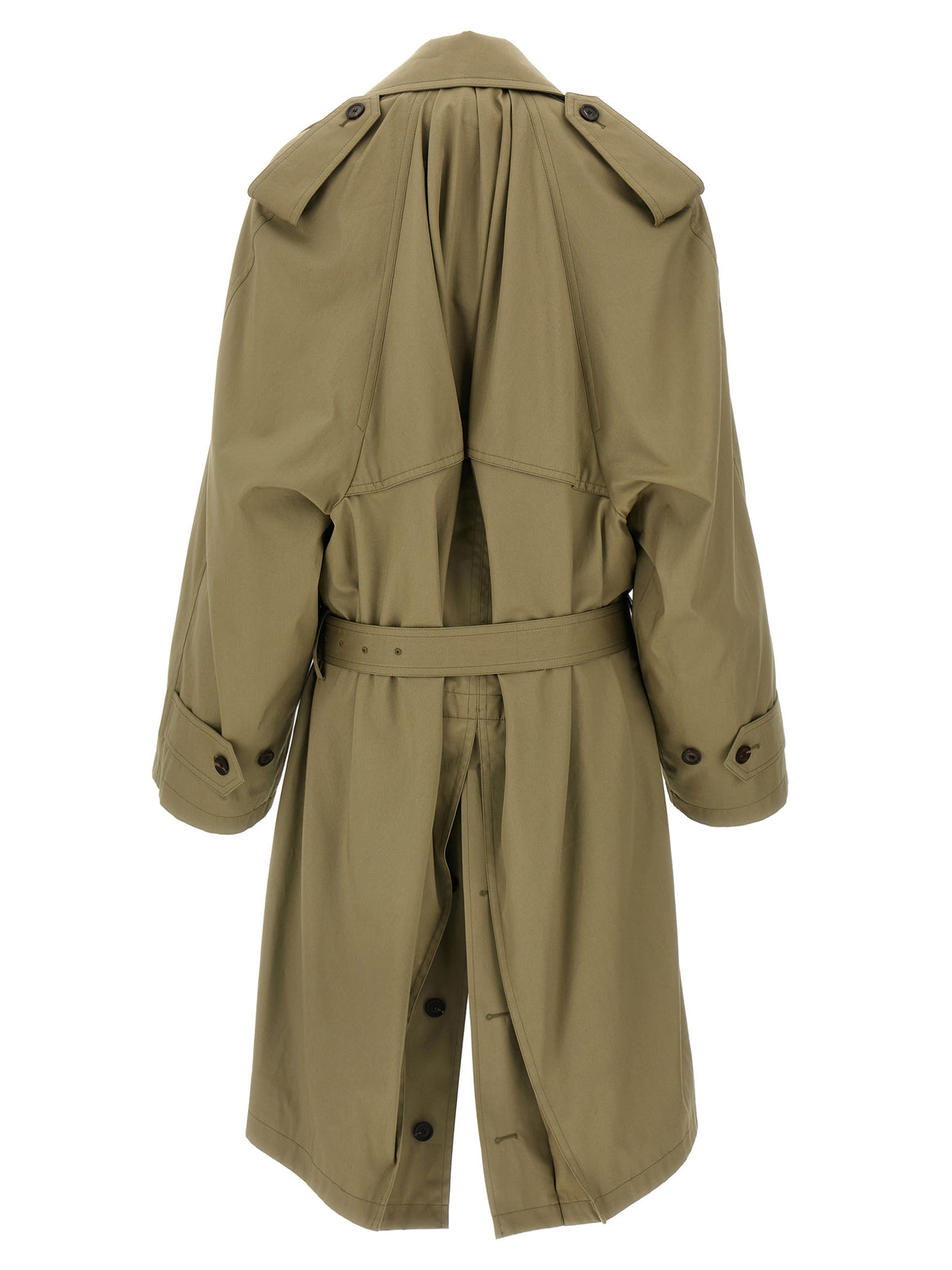 Balenciaga Women 'Draped Neck' Trench Coat