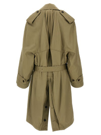 Balenciaga Women 'Draped Neck' Trench Coat