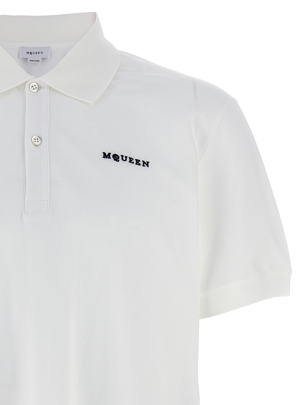 Mcqueen Men Logo Embroidery Polo Shirt