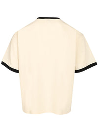 Versace Versace Men Cotton Jersey T-Shirt With Print