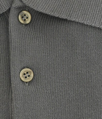 Cotton-Modal Blend Polo Big Mens Taupe Sweater by Real Cashmere