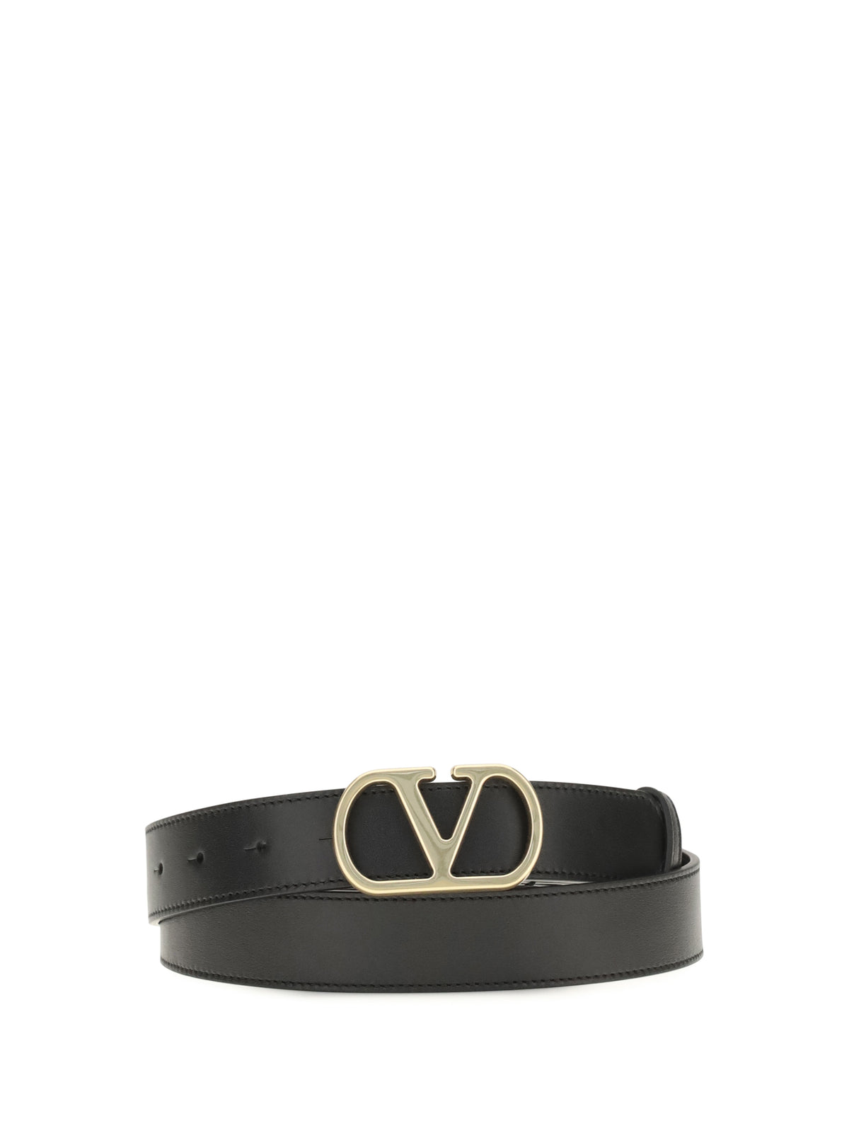 VALENTINO GARAVANI Valentino Garavani Men Vlogo Signature Leather Belt