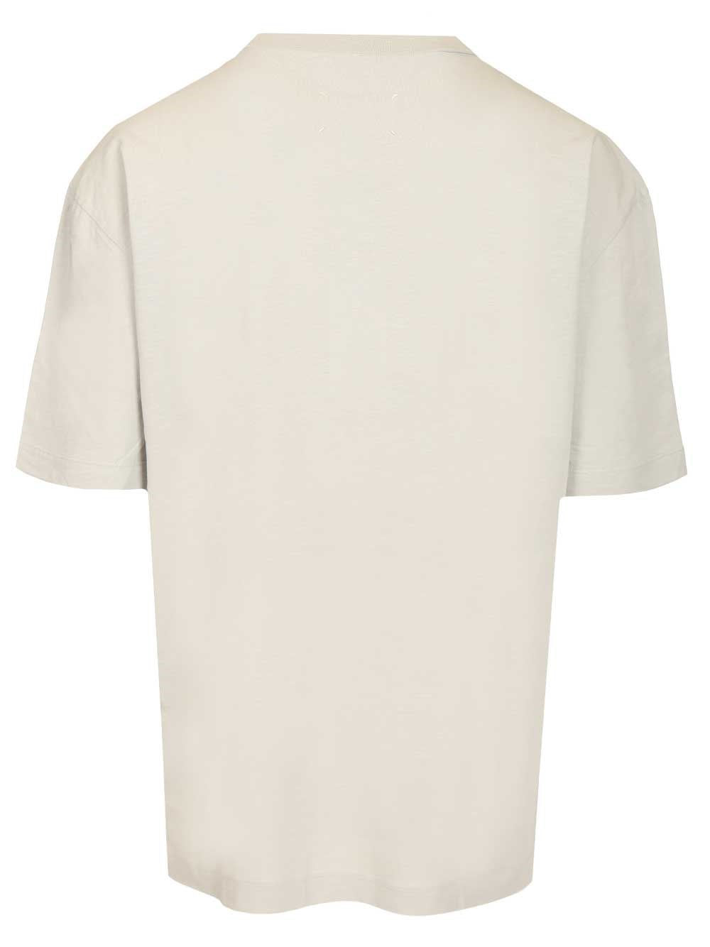 Maison Margiela Men Embroidered Cotton T-Shirt
