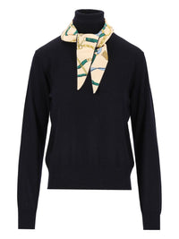 Forte_Forte Women Turtleneck Sweater With Foulard