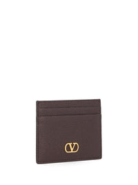 Valentino Garavani Women Vlogo Signature Leather Card Holder