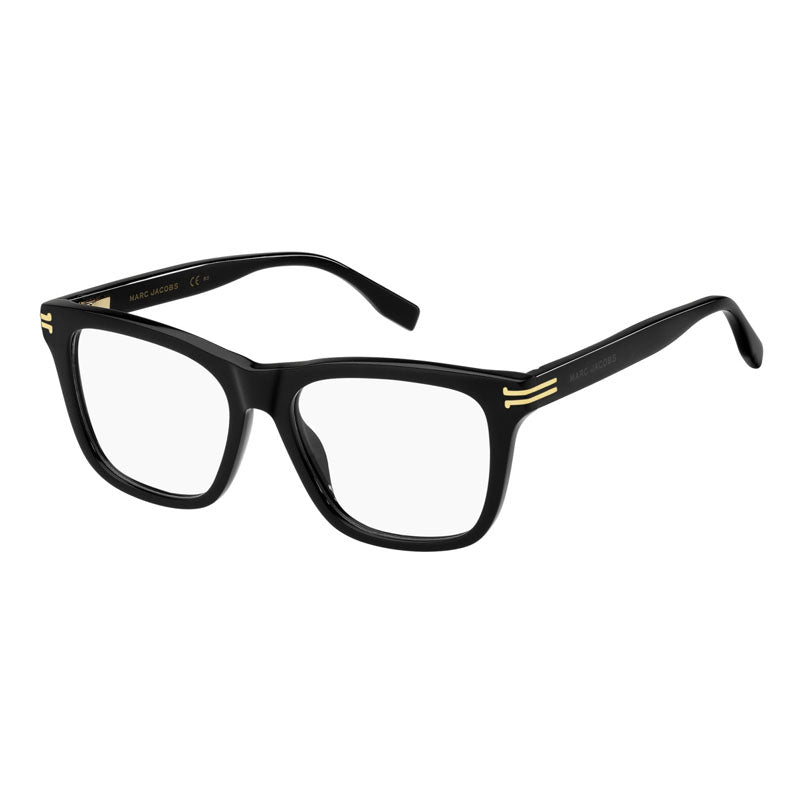 Marc Jacobs Eyeglasses Square Full Rim, Black Frame and Clear Demo Lenses Lens MJ1084080700
