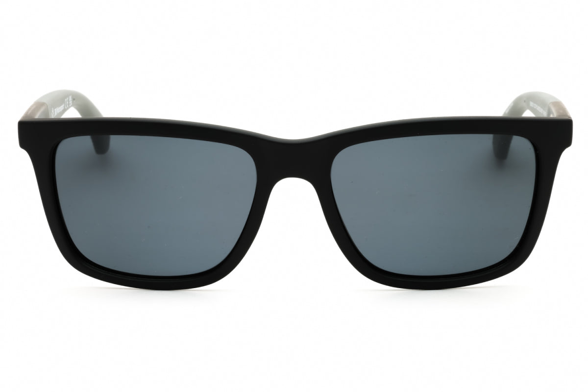 BMW BMW Sunglasses Rectangle Full Rim, Matte Black Frame and Smoke Polarized Lens BS003102D