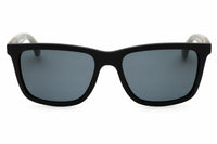 BMW BMW Sunglasses Rectangle Full Rim, Matte Black Frame and Smoke Polarized Lens BS003102D
