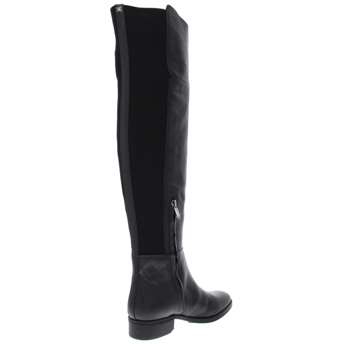 Pam Womens Zipper Ribbed Knit Over-The-Knee Boots