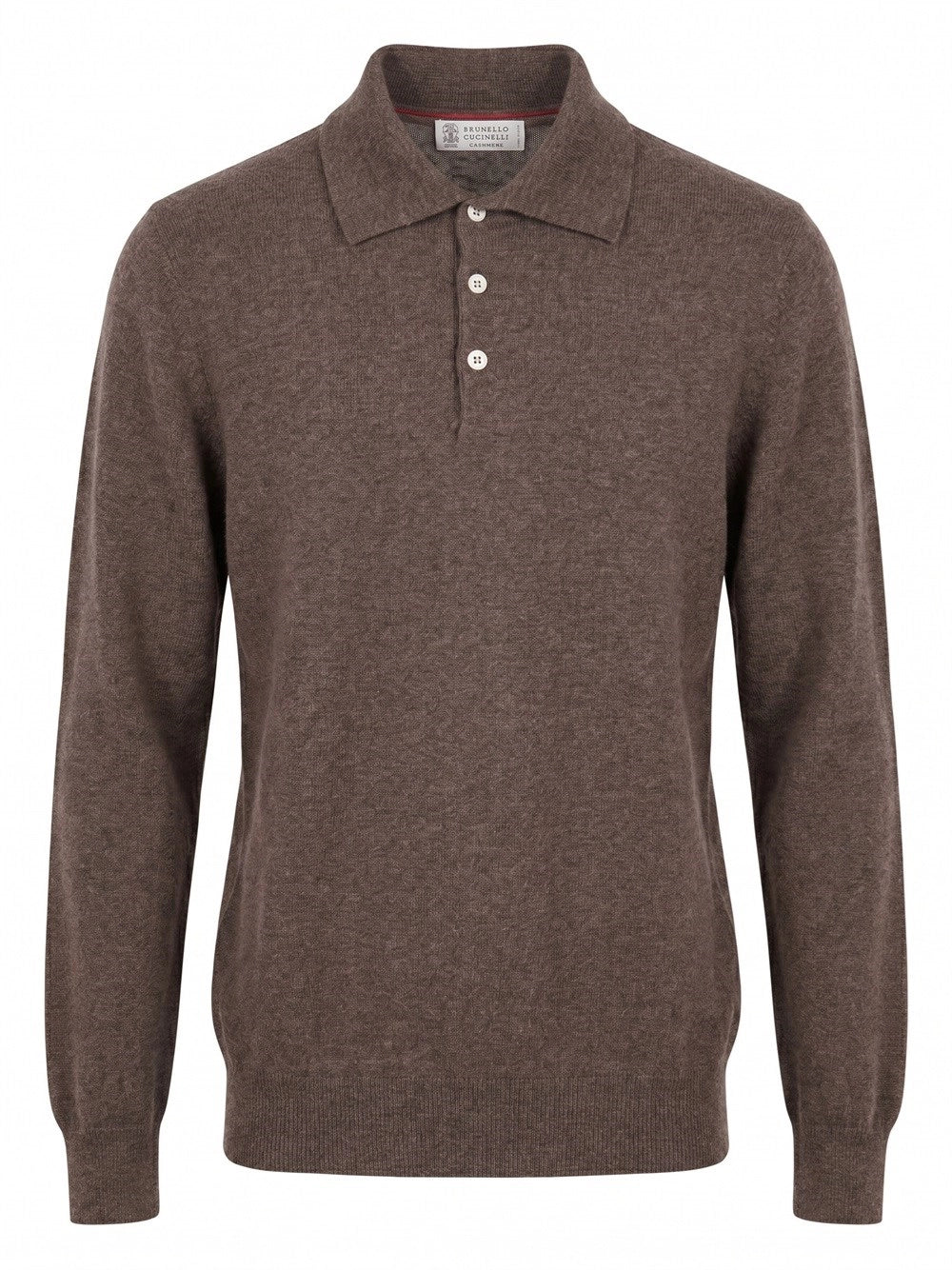 Brunello Cucinelli Men Cashmere Knit Polo Shirt