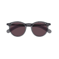 Montblanc Sunglasses Square Full Rim, Shiny Grey Frame and Violet Lens MB0353S003