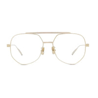 Givenchy Eyeglasses Square Full Rim, Gold Frame and Clear Demo Lenses Lens GV50026U032