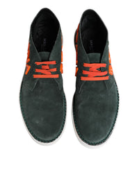 Dolce & Gabbana Green Derby Logo Casual Men Sneakers Men's Shoes