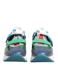 Dolce & Gabbana Multicolor Leather Low Top Sneakers Men's Shoes