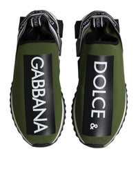 Dolce & Gabbana Green Logo Low Top Sorrento Men Sneakers Men's Shoes