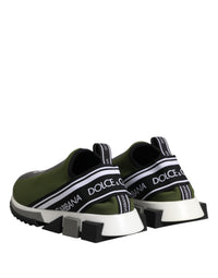 Dolce & Gabbana Green Logo Low Top Sorrento Men Sneakers Men's Shoes