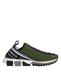 Dolce & Gabbana Green Logo Low Top Sorrento Men Sneakers Men's Shoes