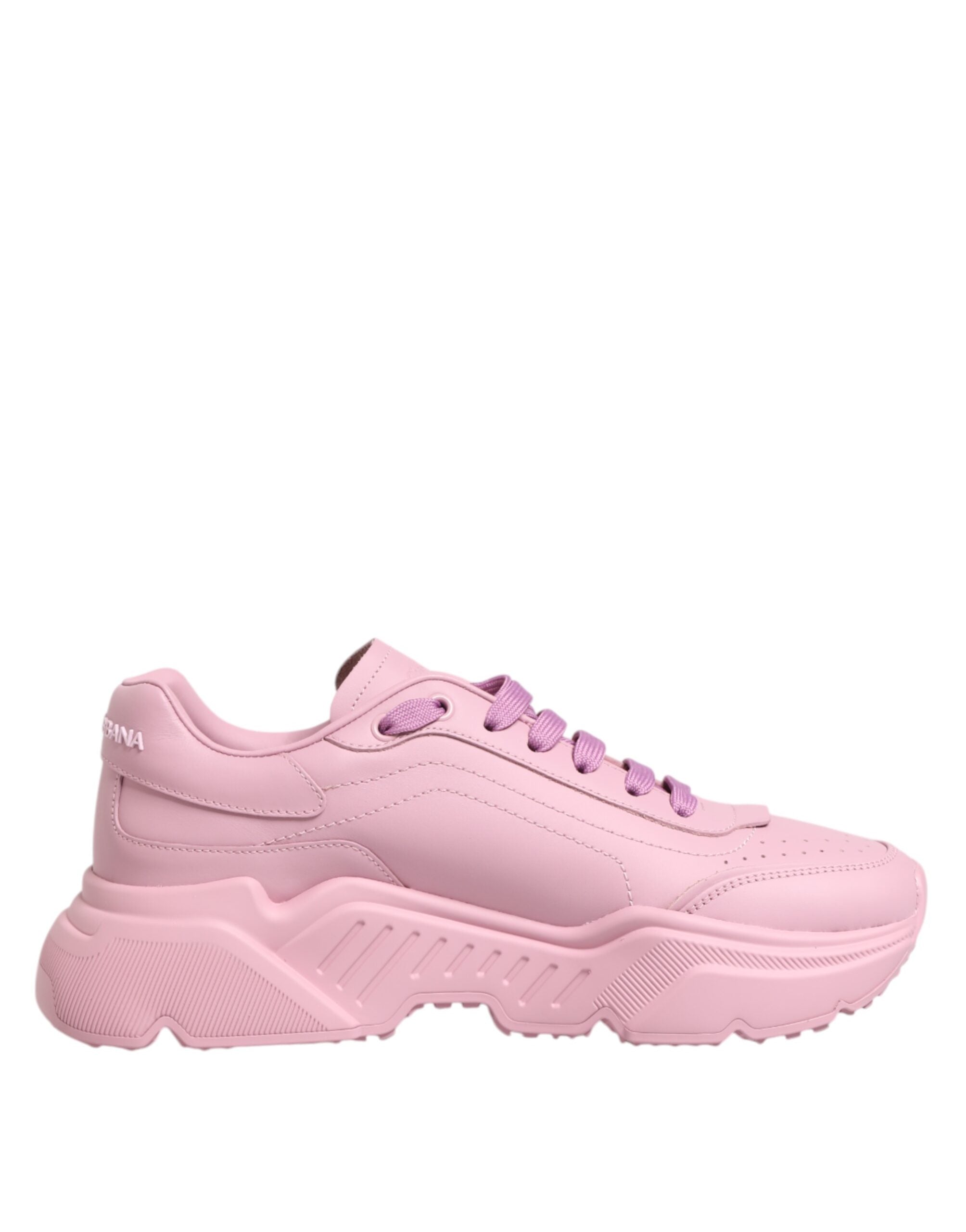 Dolce & Gabbana Pink Leather Daymaster Low Top Sneakers Men's Shoes