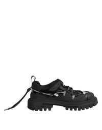 Dolce & Gabbana Black Low Top Lace Up Trekking Sneakers Men's Shoes