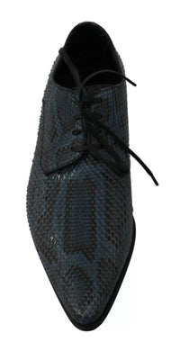Dolce & Gabbana Dolce & Gabbana Blue Python Leather Snakeskin Men's Shoes