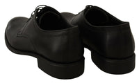 Dolce & Gabbana Dolce & Gabbana Black Lace Up Leather Men Formal Derby Men's Shoes