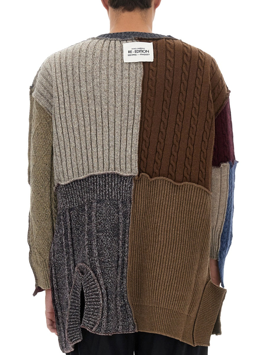 Dolce & Gabbana Men Patchwork Cardigan