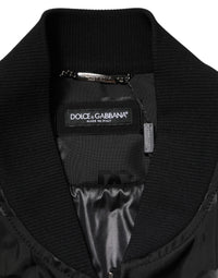Dolce & Gabbana Black Cargo Windbraker Logo Mania Men's Jacket