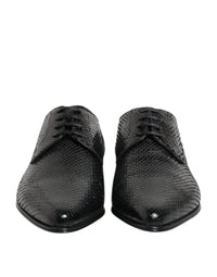 Dolce & Gabbana Dolce & Gabbana Black Exotic Leather Lace Up Derby Men's Shoes