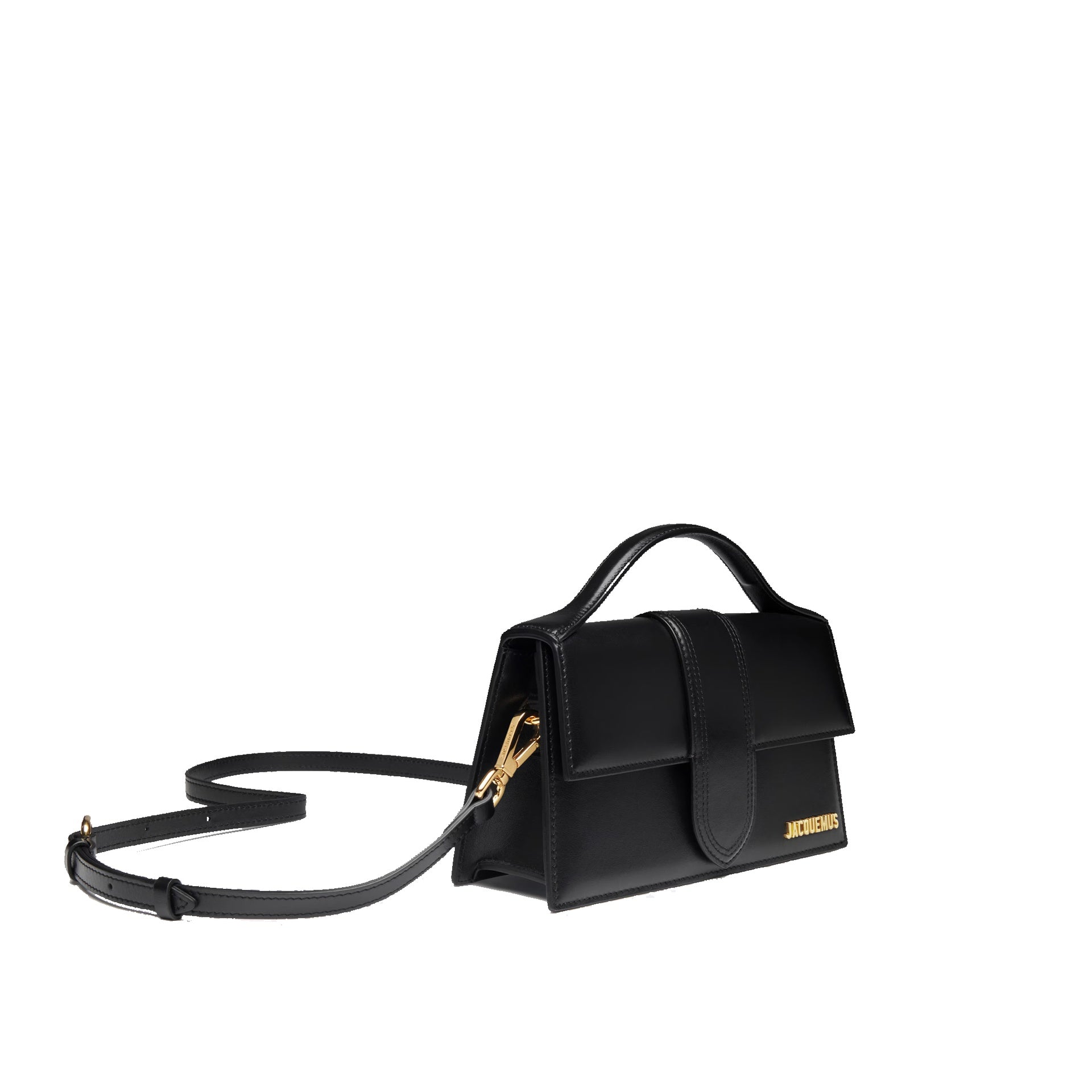 JACQUEMUS Jacquemus Le Grand Bambino Bag - Gold Logo Women