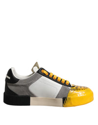 Dolce & Gabbana Multicolor MIAMI Low Top Sneakers Men's Shoes