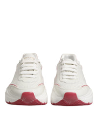 Dolce & Gabbana White Pink Daymaster Low Top Sneakers Women's Shoes