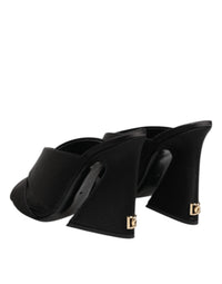 Dolce & Gabbana Black Keira Baroque High Heel Sandals Women's Shoes