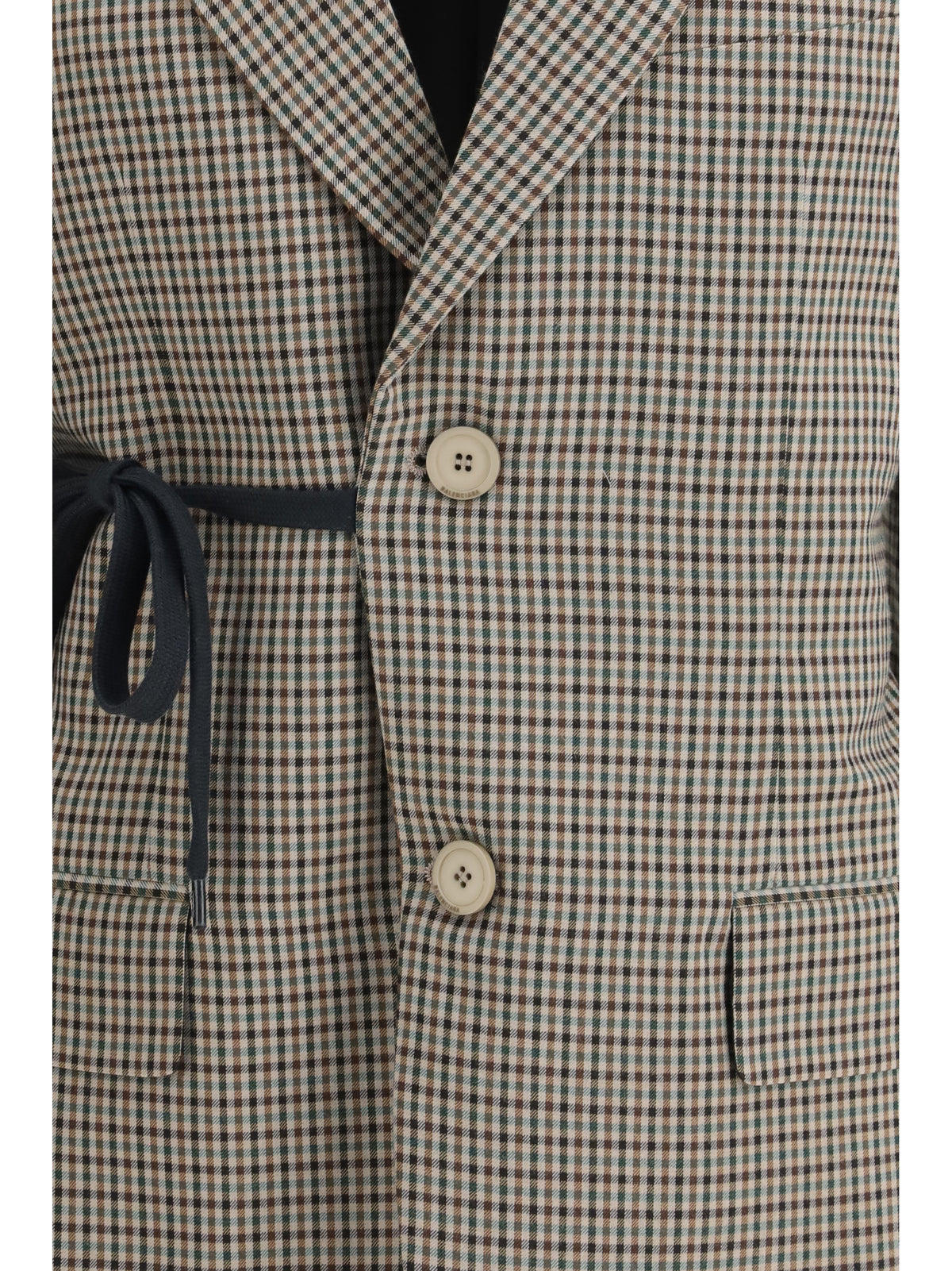 Balenciaga Women Single-Breasted Vichy Jacket