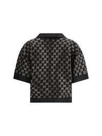 Gucci Women Wool Lamé Tweed Top