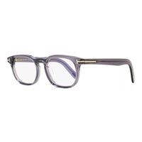 Tom Ford Eyeglasses Square Full Rim, Black Horn Frame and Clear Blue Light Block Lens FT5930-D-B063
